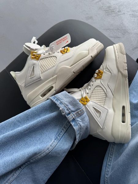 Nike Air Jordan 4 Retro Metallic Gold nik-0800-1524177 фото