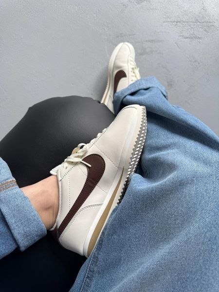 Nike Cortez Beige/Brown nik-0645-1142946 фото