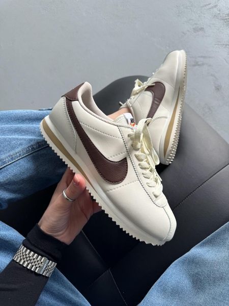 Nike Cortez Beige/Brown nik-0645-1142946 фото