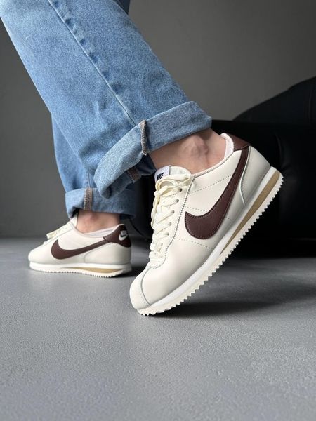 Nike Cortez Beige/Brown nik-0645-1142946 фото