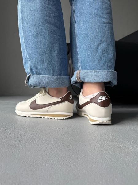 Nike Cortez Beige/Brown nik-0645-1142946 фото