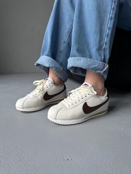 Nike Cortez Beige/Brown nik-0645-1142946 фото