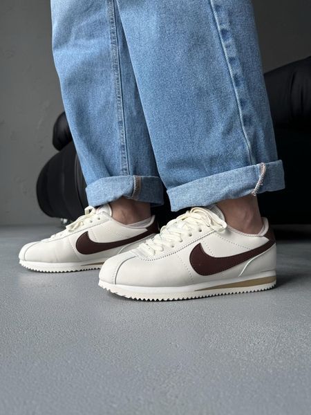 Nike Cortez Beige/Brown nik-0645-1142946 фото
