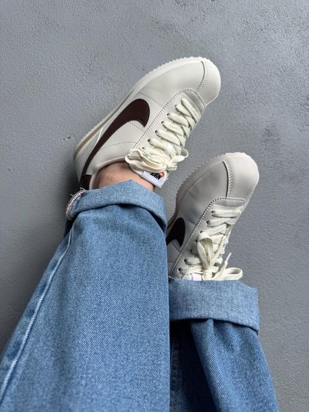 Nike Cortez Beige/Brown nik-0645-1142946 фото