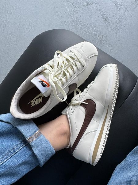 Nike Cortez Beige/Brown nik-0645-1142946 фото