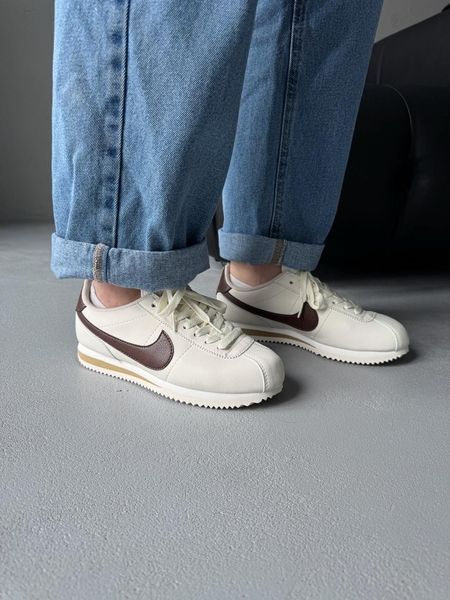 Nike Cortez Beige/Brown nik-0645-1142946 фото
