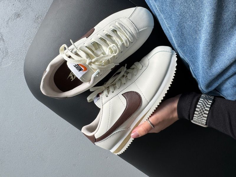 Nike Cortez Beige/Brown nik-0645-1142946 фото