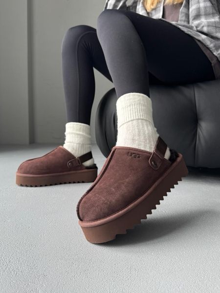 Ugg Lanah Clog Platform Brown ugg-0119-1311145 фото