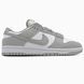 Nike Dunk Low Light Grey/White nik-0395-477994 фото 1
