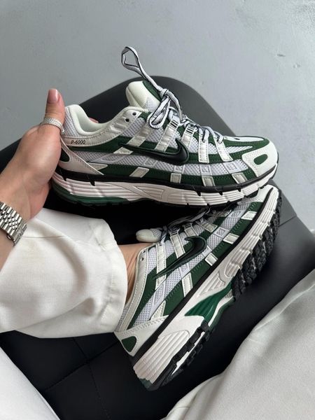 Nike P-6000 White/Green nik-0652-1173609 фото