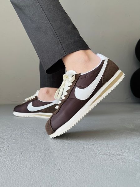 Nike Cortez Brown/White nik-0596-1050130 фото