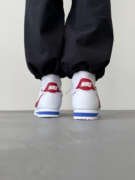 Nike Cortez Basic White/Red nik-0508-901524 фото