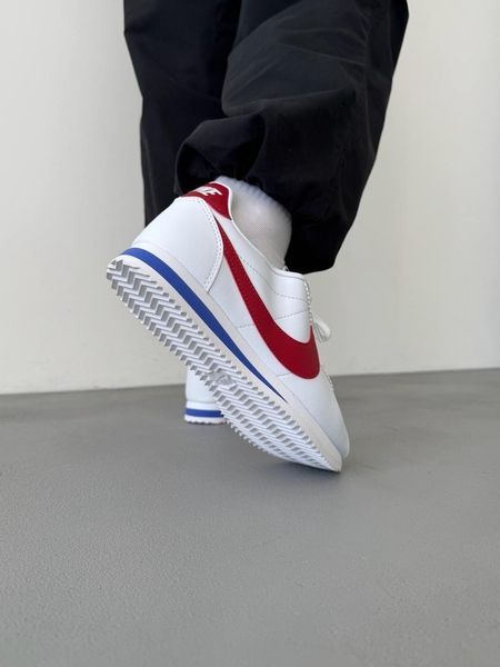 Nike Cortez Basic White/Red nik-0508-901524 фото