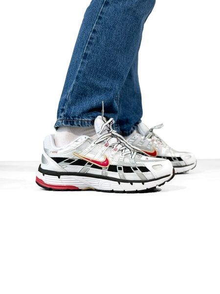 Nike P-6000 White/Silver/Red nik-0443-620824 фото