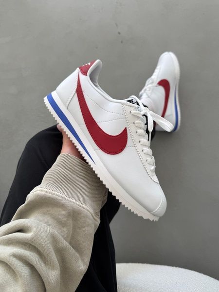 Nike Cortez Basic White/Red nik-0508-901524 фото
