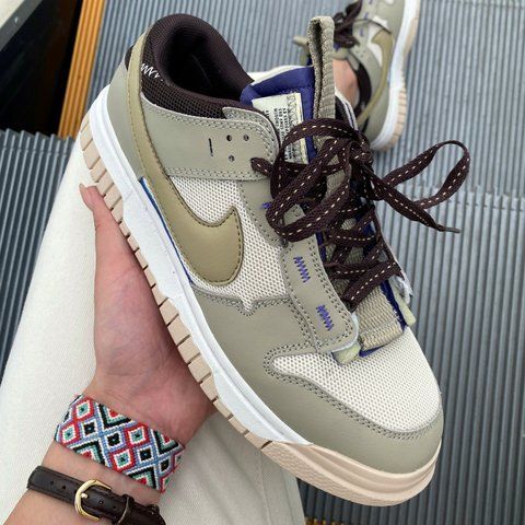 Nike SB Dunk Low Olive Dark Purple nik-0380-440249 фото